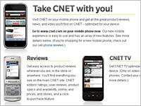 Click to visit CNET Mobile