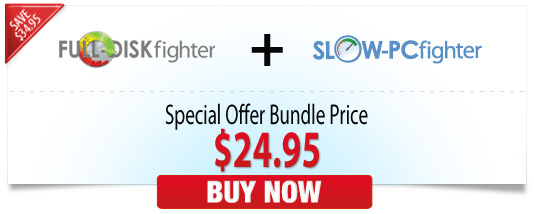 Save $34.95!  FULL-DISKfighter + SLOW-PCfighter -- Special Offer Bundle Price: $24.95