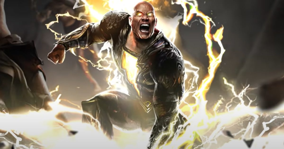 Black Adam teaser trailer reveals The Rock in god mode at DC Fandome - CNET