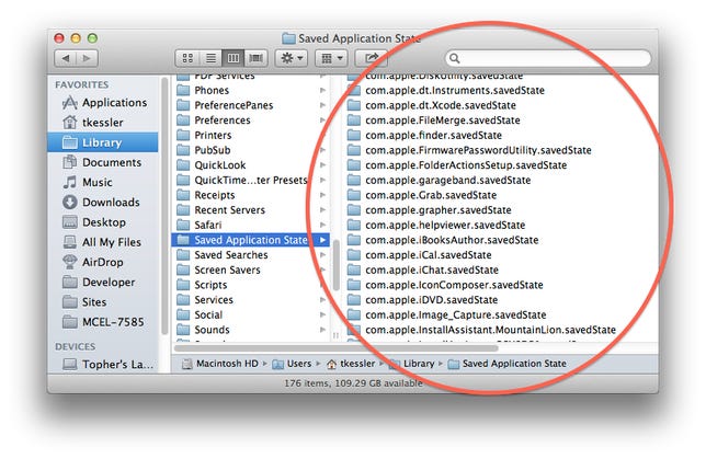Saved Application States in OS X