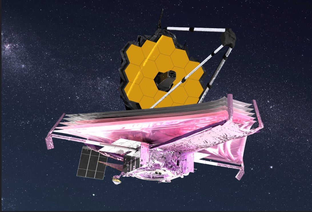 The James Webb Space Telescope, in an artist's rendering.