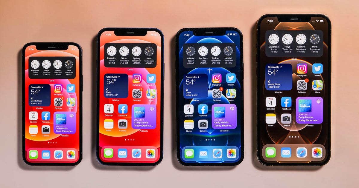 iPhone 12's four models compared: Differences between iPhone 12, Pro