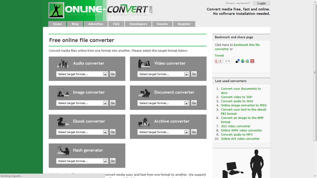 Step 2: Select the type of file to convert.