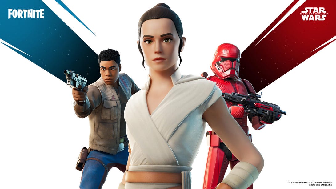 Star Wars’ Rey and Finn Rise of Skywalker skins now available in Fortnite
