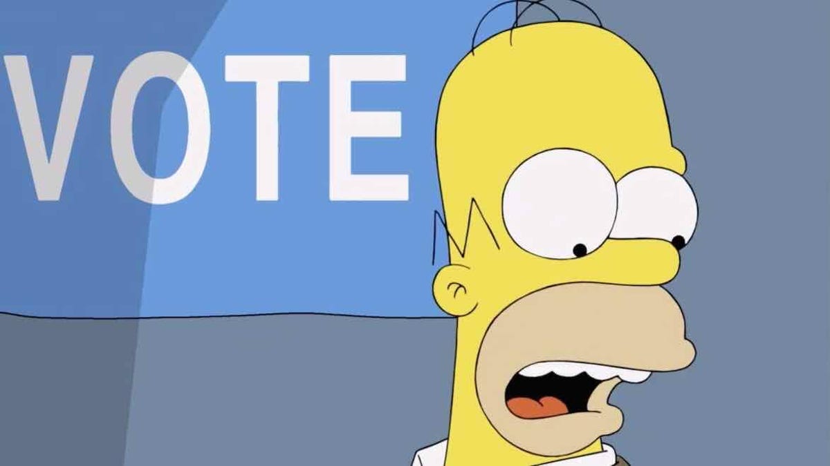 The Simpsons New Treehouse Of Horror Parodies The Us Presidential Election Cnet