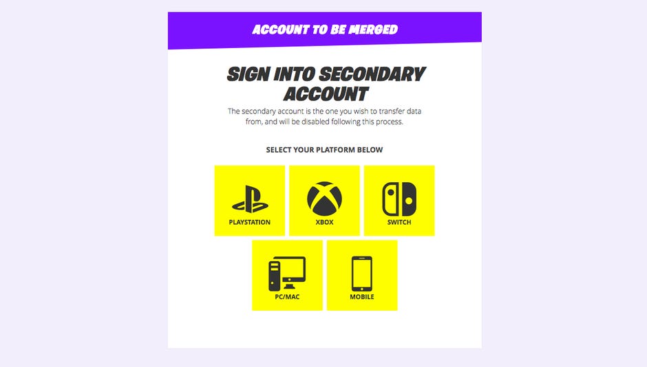 Fortnite Players Can Finally Merge Accounts But It S Complicated Cnet