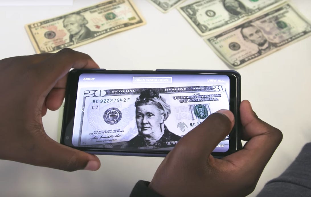 Google puts women on US currency with an AR workaround