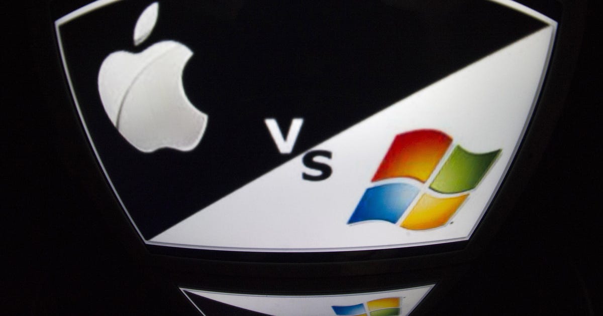 „Apple“ visada pardavinėjo save prieš „Microsoft“.  Dabar „Windows 11“ yra anti-Apple