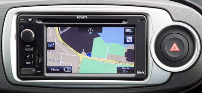 Toyota Yaris navigation system