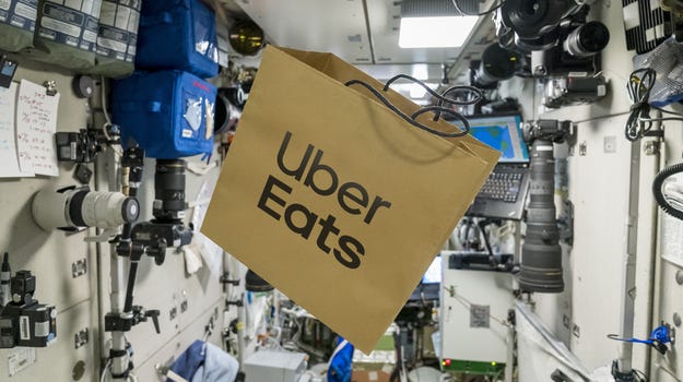 Uber Eats  makes its first food delivery to space