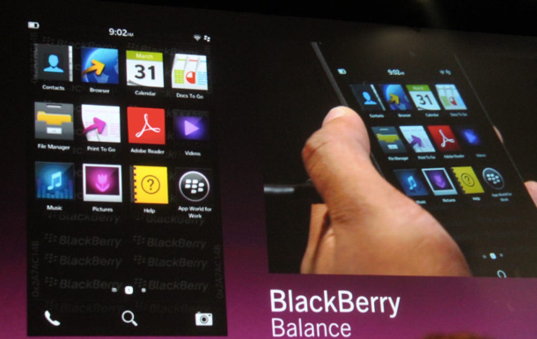 BlackBerry Balance feature on BlackBerry 10 OS