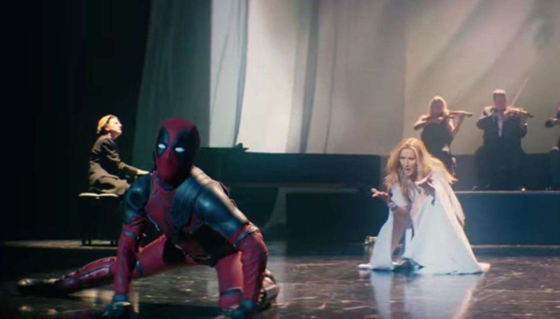 Deadpool dances his way through Celine Dion's new music video - CNET