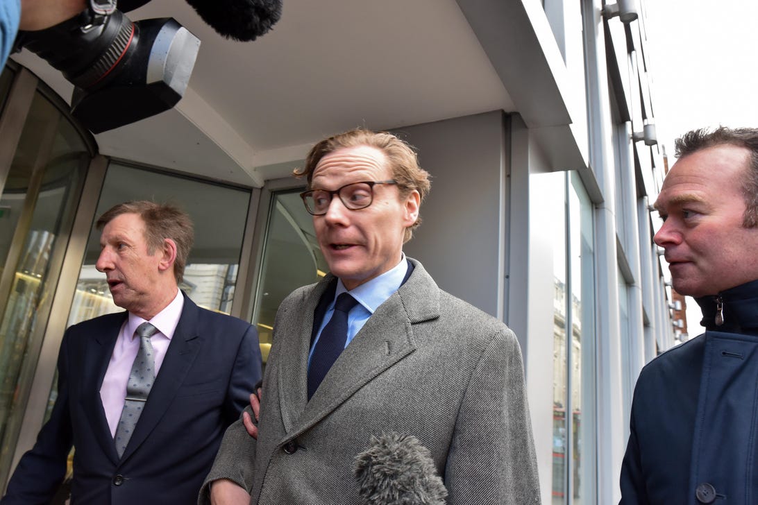 CEO Of Cambridge Analytica Alexander Nix arrives at the office near Holborn
