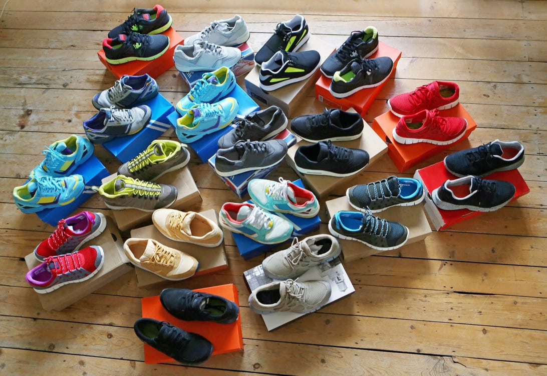 Male athlete's shoes