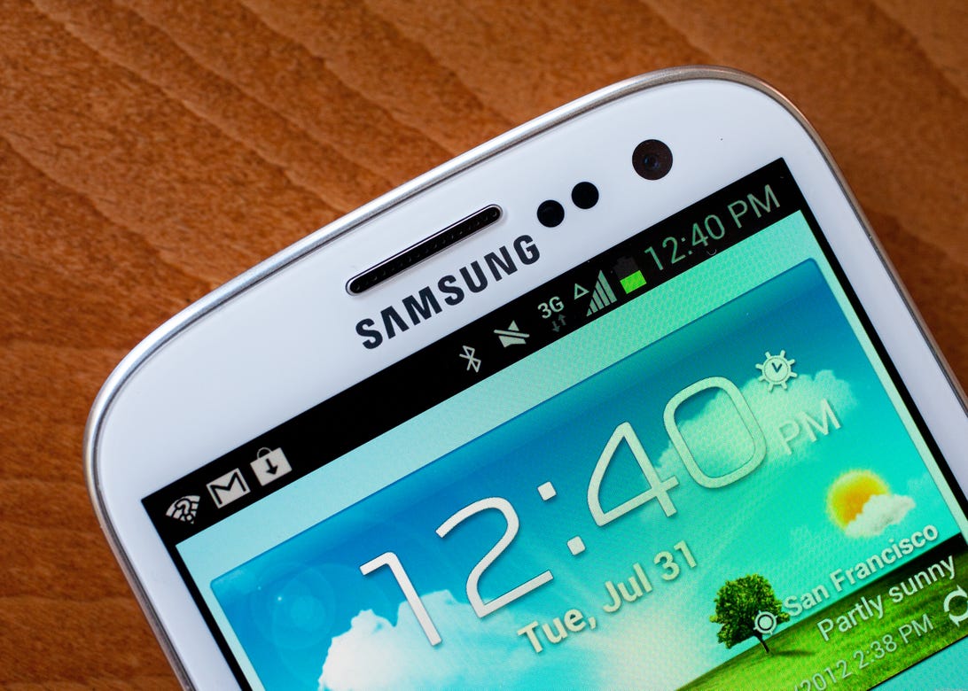 Samsung's Galaxy S3 smartphone, the company's latest in the Galaxy series.
