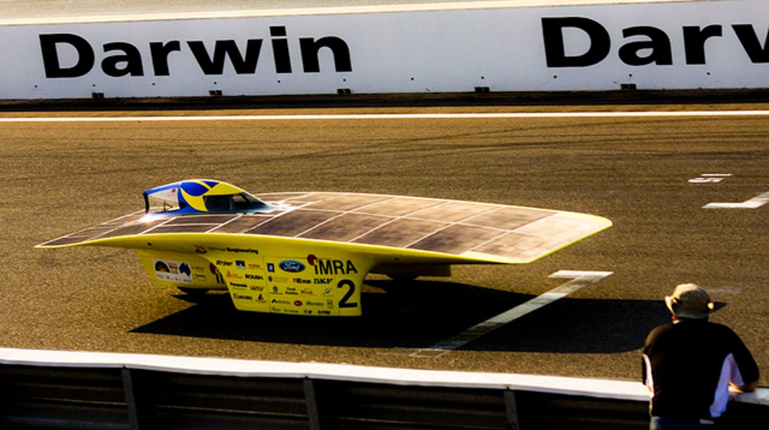 University of Michigan Solar Car Team's Quantum.