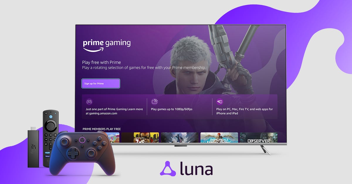 Amazon Luna Game Streaming Adds Free Prime Games, Twitch Broadcasting