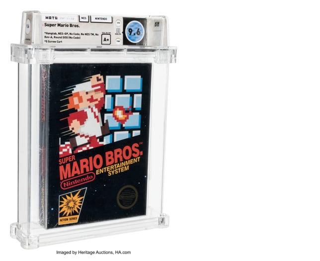 Super Mario Bros. game  sealed in its original packaging