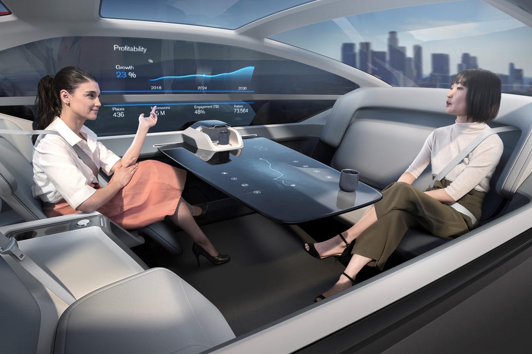 Volvo 360c self-driving car interior