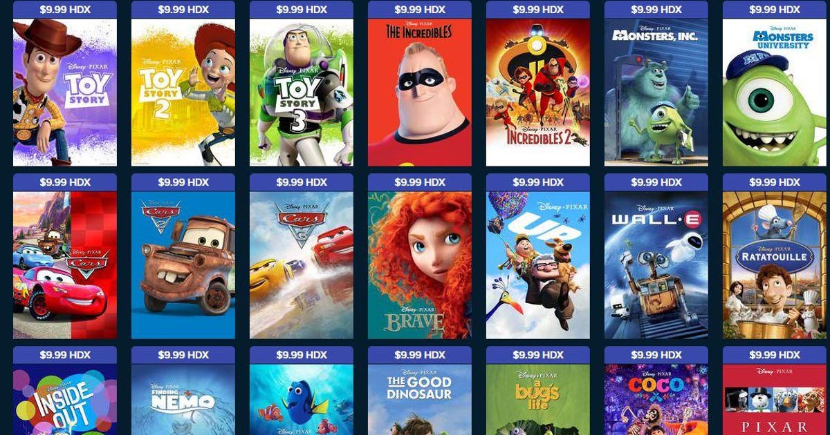 Every Pixar Movie Is On Sale This Weekend For 9 99 Cnet