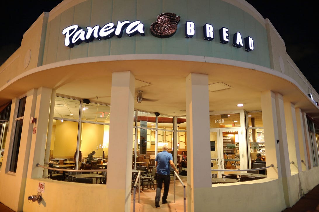A Panera Bread restaurant in Miami Beach, Florida. The company's website leaked customer data for at least 8 months according to a report from Brian Krebs.