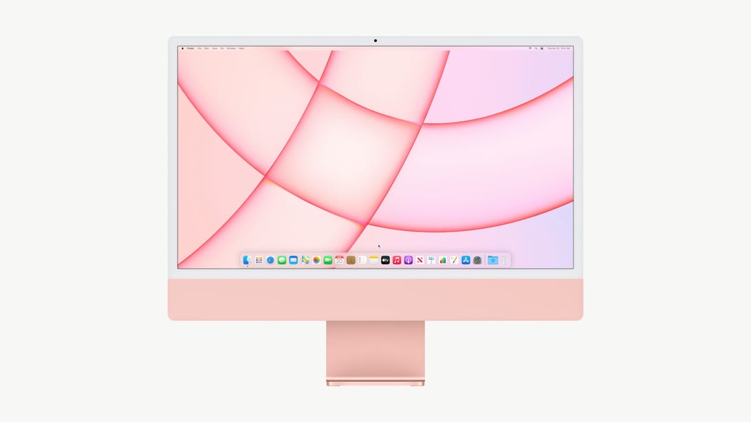 rosa Apple iMac 2021