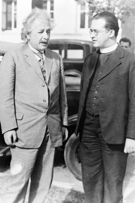 Albert Einstein et l'abbé Georges Lemaître