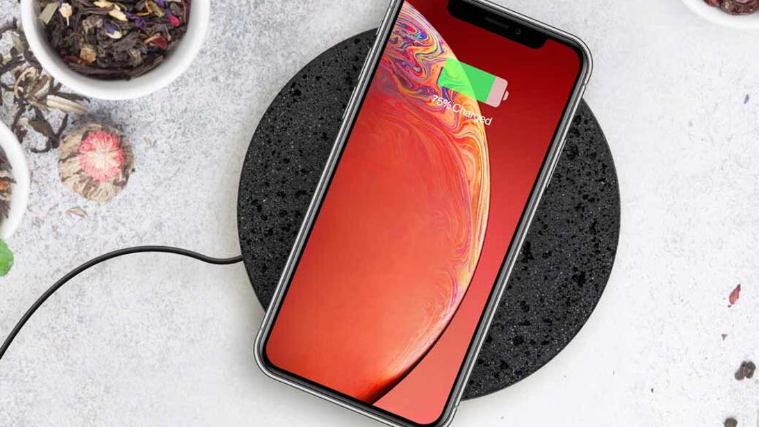 Wirelessly charge your phone on an elegant stone slab that’s 35% off