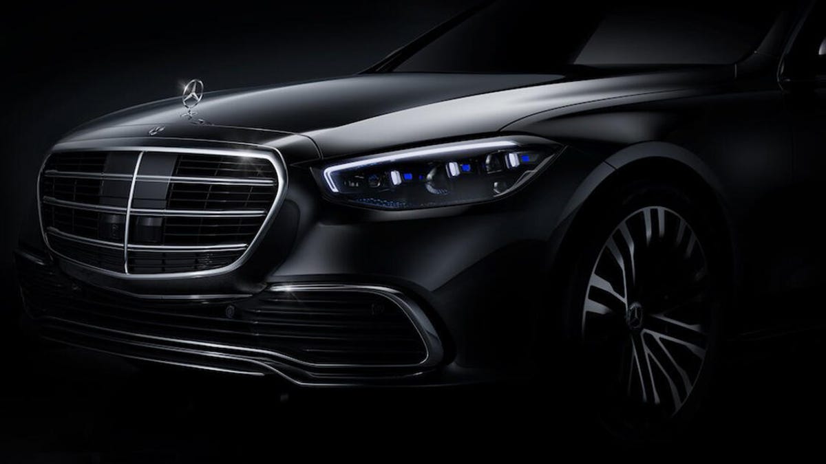 21 Mercedes Benz S Class Front End Revealed In Official Teaser Roadshow