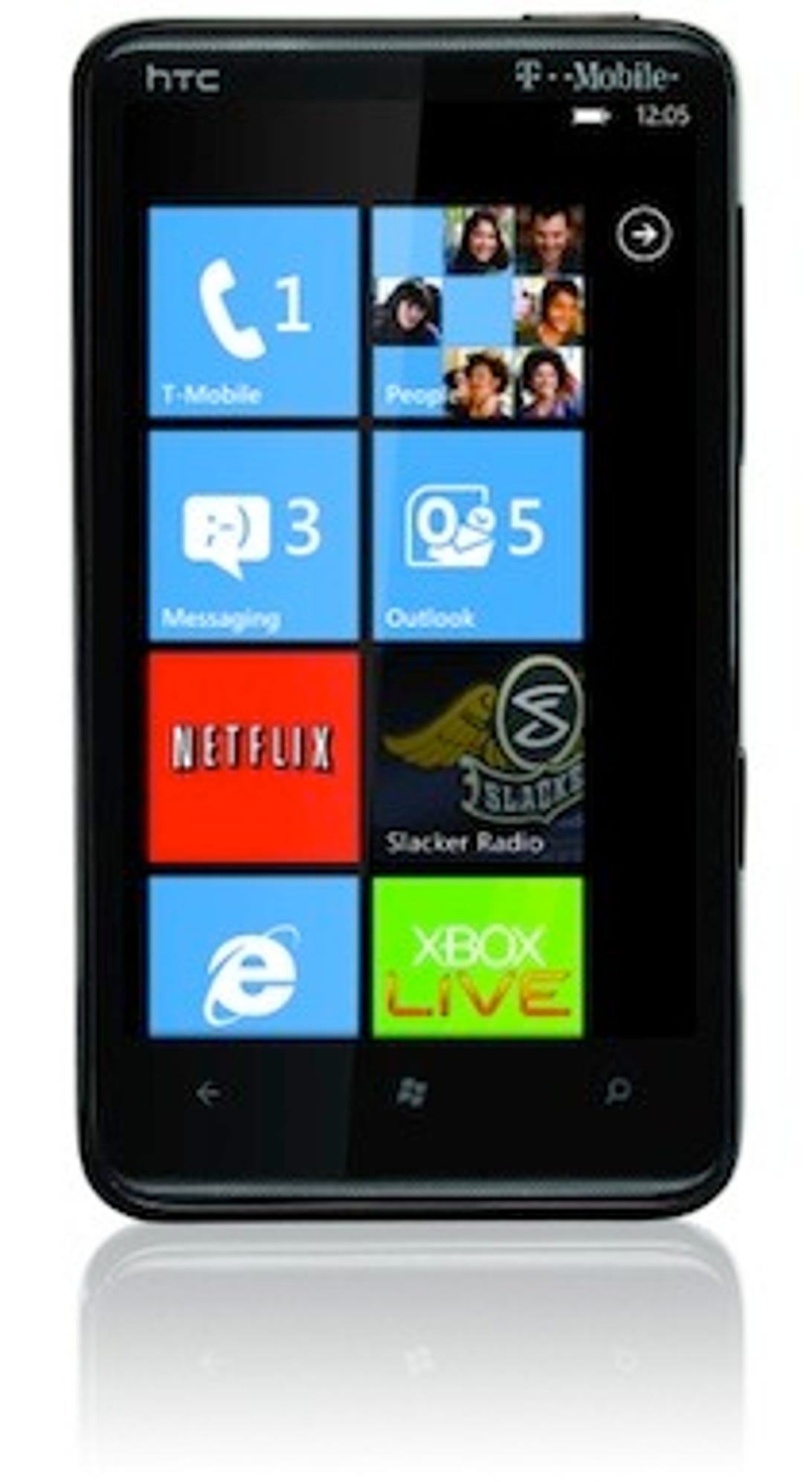 Windows Phone 7 on an HTC HD7