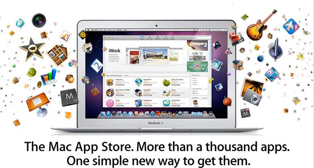The Mac App Store is open for business.
