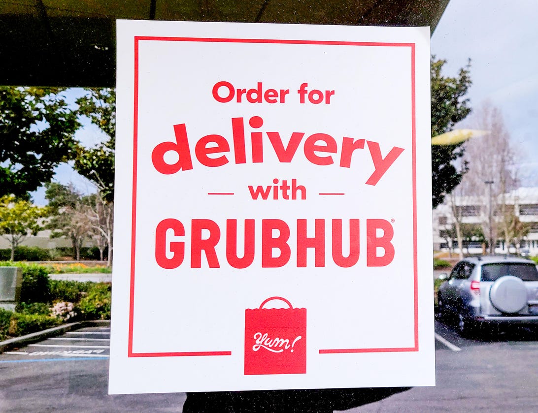Grubhub delivery sign