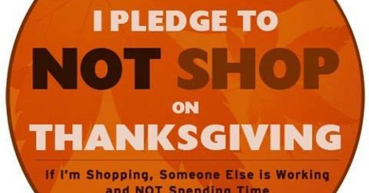 Facebookers: Thanksgiving is not the new Black Friday - CNET