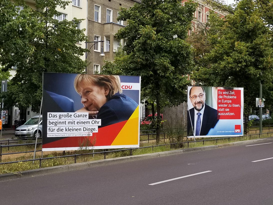merkel-schulz-german-campaign-posters