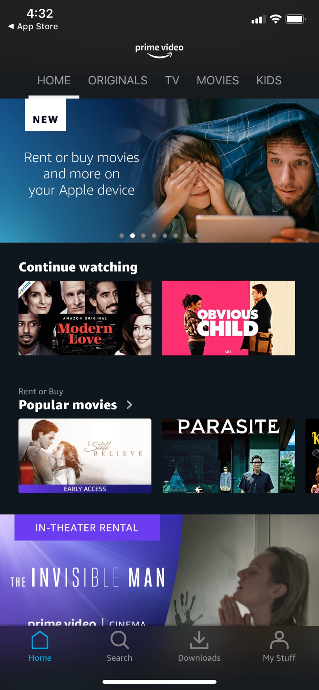 Amazon Prime Video now allows in-app purchases on iOS