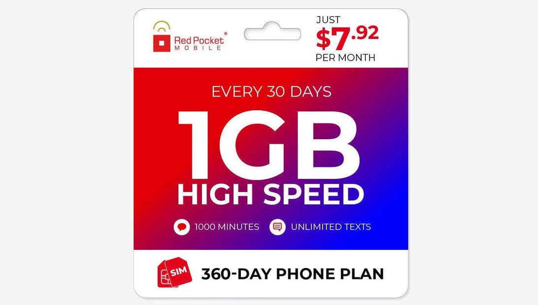 Red Pocket’s unbeatable annual phone service deal: Less than  a month