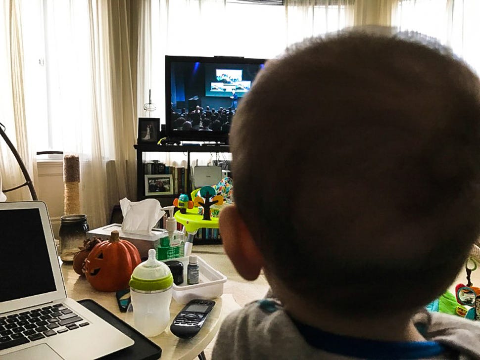 My son's first Apple event ended in disappointment.