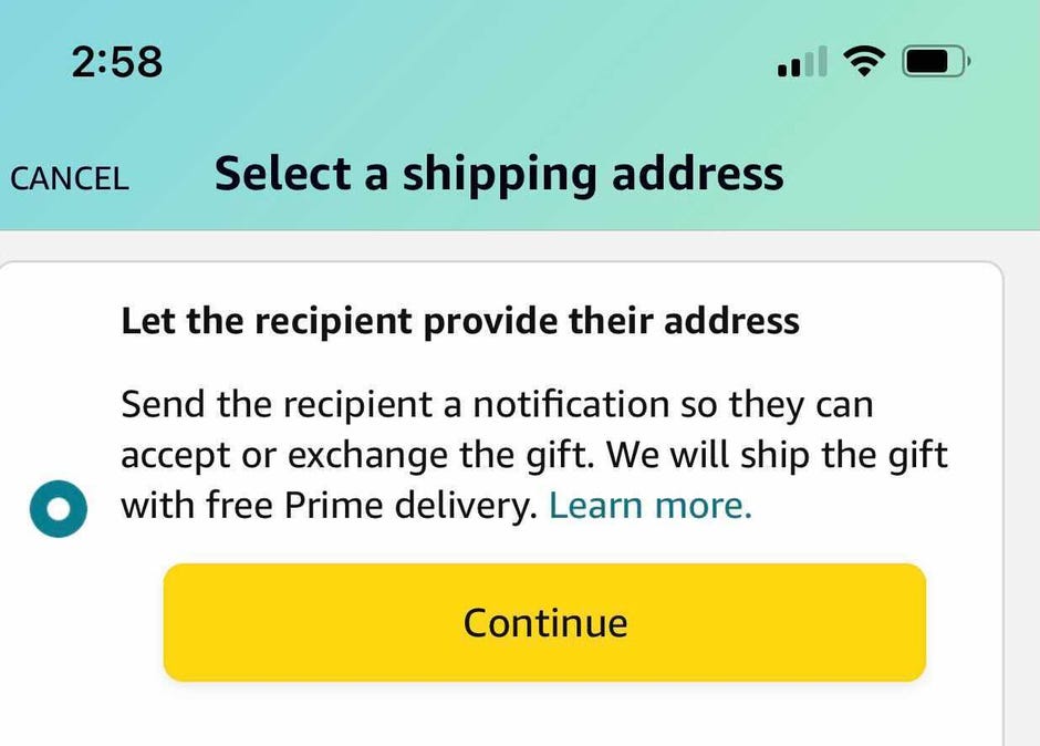 How to send anonymous gift through amazon