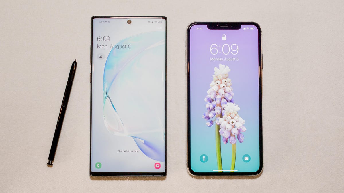 Note 10 Plus Specs Vs Iphone Xs Max Oneplus 7 Pro And Lg V50 Thinq Cnet