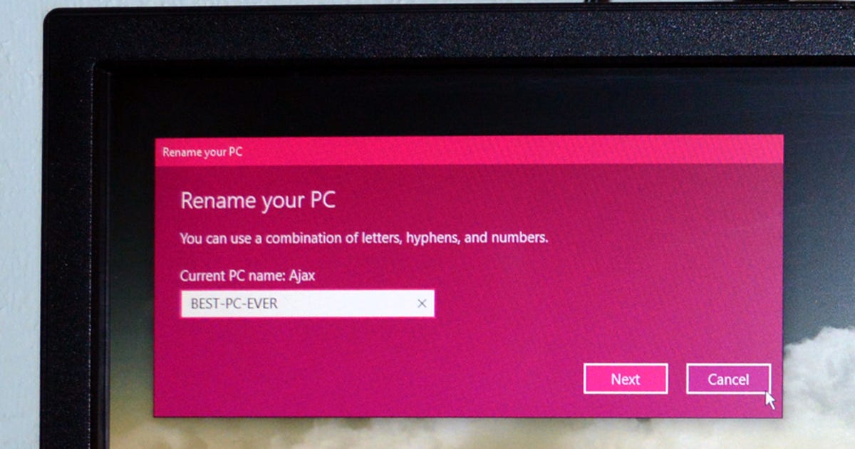 How To Change Your Computer S Name In Windows 10 Cnet