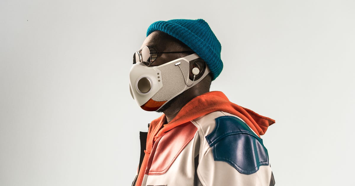 Xupermask is a futuristic mask from Will.i.am and Honeywell