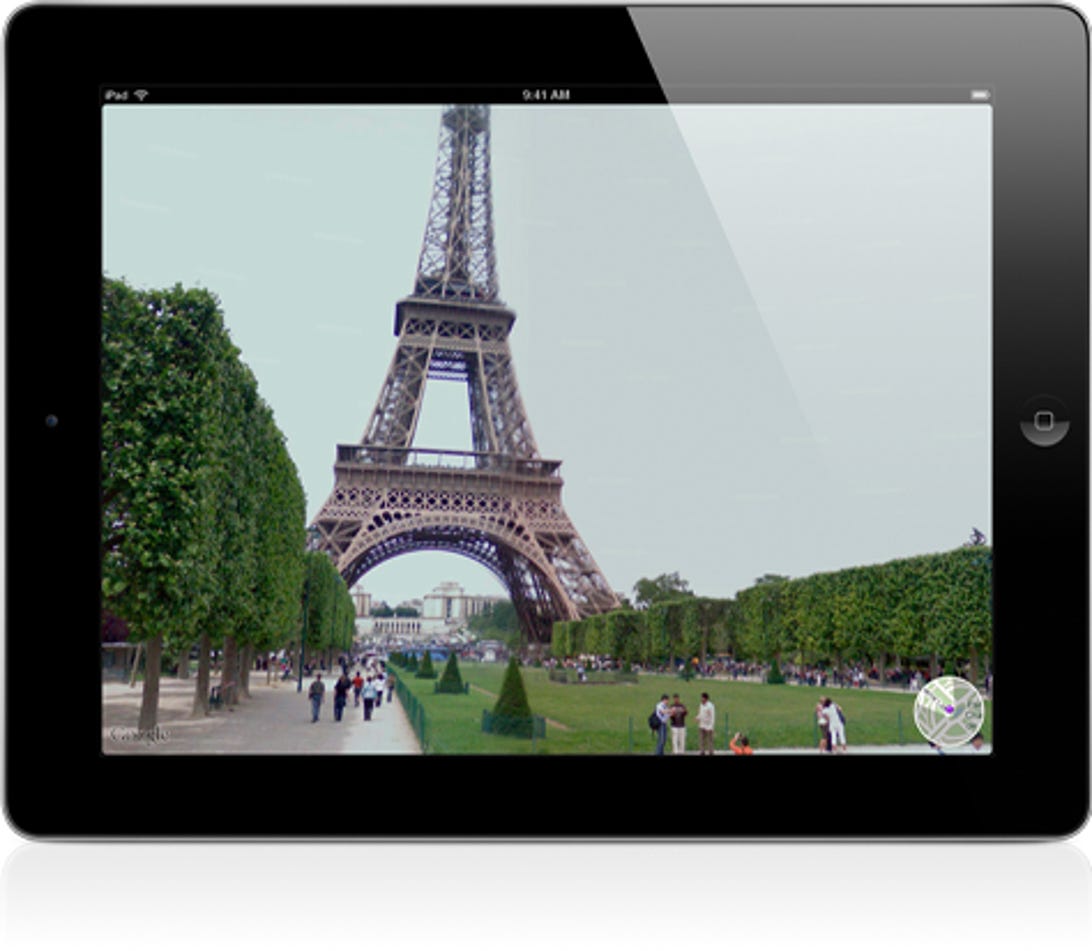 Google's Street View technology running on an iPad.