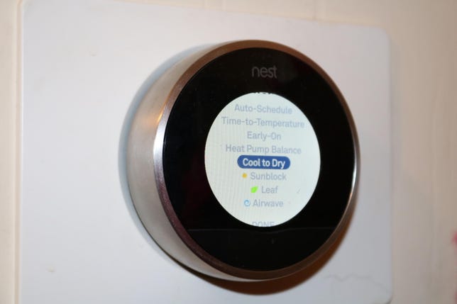 Nest Learning Thermostat's Cool to Dry