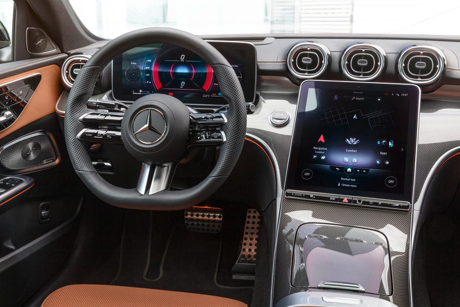 22 Mercedes Benz C Class Debuts With Crazy Tech Electrified Drivetrain Roadshow