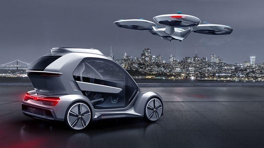 Audi and Airbus drone taxi concept