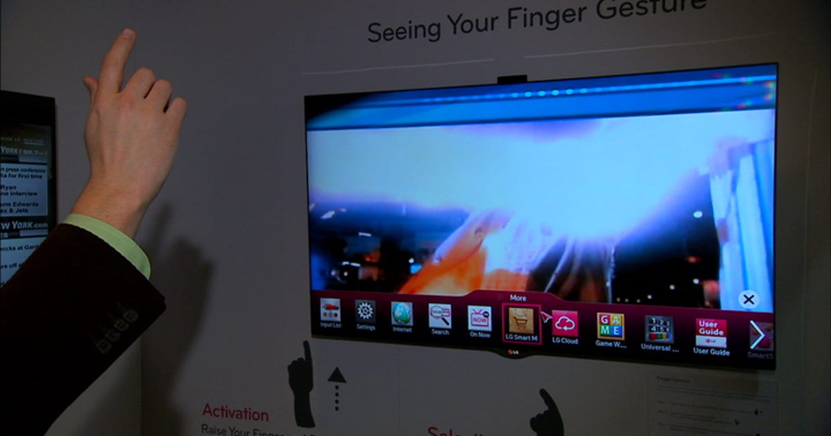 LG Finger Gesture control - Video - CNET