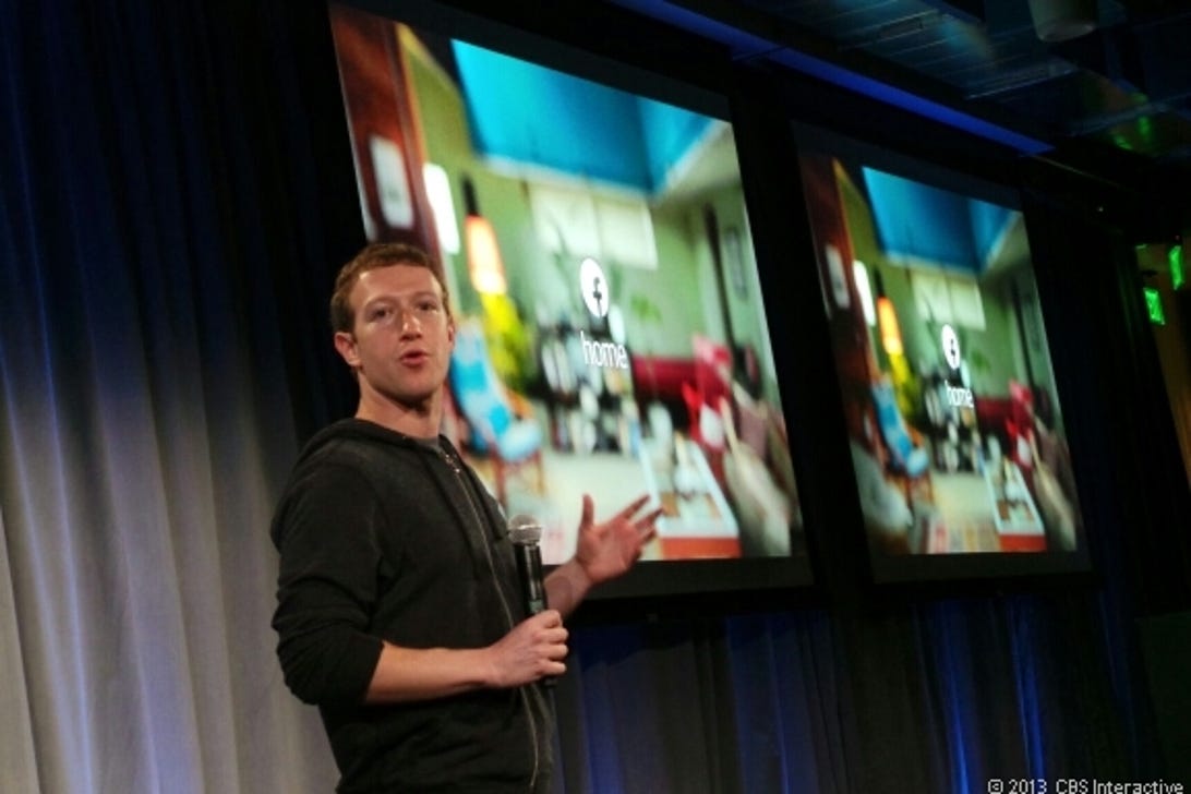 Facebook CEO Mark Zuckerberg unveiled Facebook Home for Android yesterday during a press conference in Menlo Park, Calif.