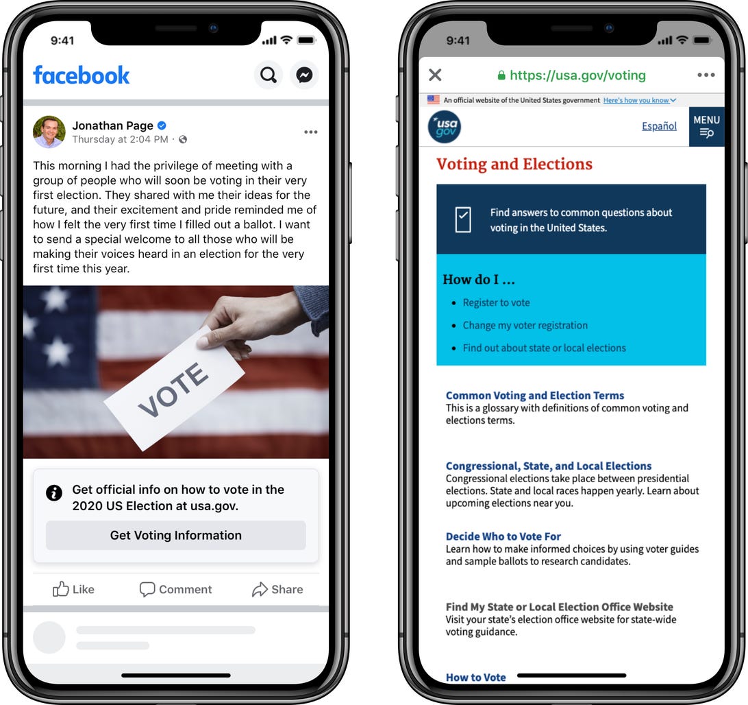 Facebook to label posts about voting from political candidates