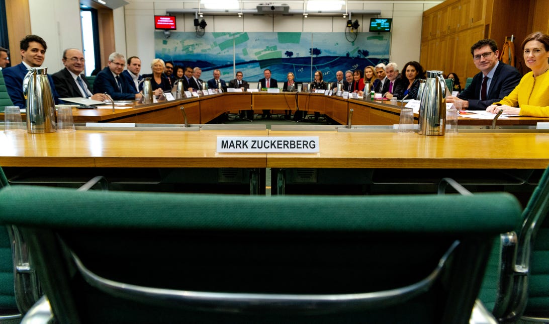 Zuckerberg skips global hearing on fake news, irking politicians