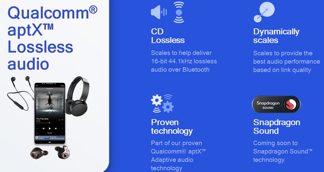 Qualcomm debuts lossless Bluetooth audio streaming with aptX Lossless
